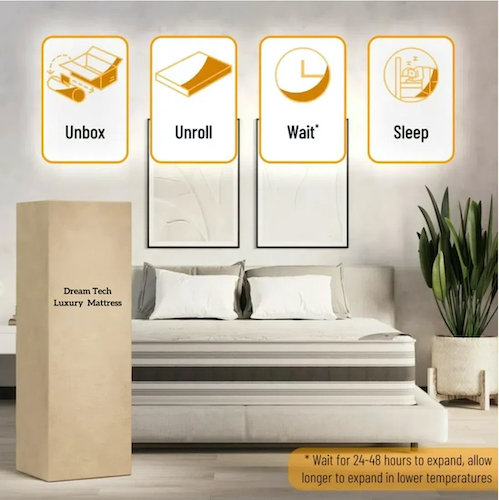 mattress in box and unbox 