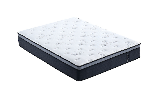 Plush Feeling Euro Top Pocket Spring Mattress Roll Up In A Box, Pressure Relief 